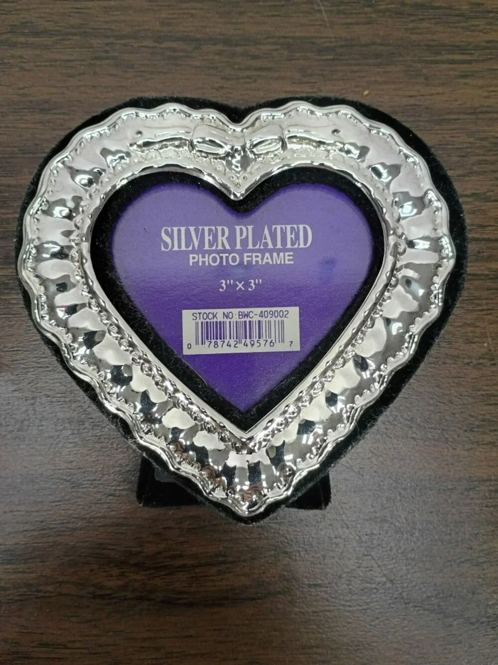 Heart-Shaped Silver-Plated Photo Frame 3